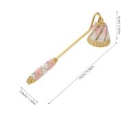 iplusmile Éteignoir à Bougie Vintage en Métal avec Manche Long Orné de Strass Coupe-Mèche Sécurisé pour Bougies Piliers Chauffe-Plat Pot Accessoire Rétro Décoratif pour Usage Intérieur