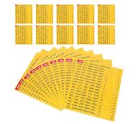 iplusmile Étiquettes Autocollantes Numérotées pour Tableaux Électriques 20 Feuilles Imperméables Réutilisables Identification Précise des Disjoncteurs Autocollants Adhésifs pour Boîtes à