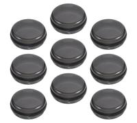 iplusmile Étui à Pilules de Voyage 9 Compartiments Petit Pilulier Rond Transparent Noir en Plastique Organisateur Compact pour Remède et Vitamines pour Déplacements et Voyages