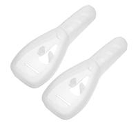 iplusmile Étui à Raser Transparent en Plastique Pp pour Femmes, Lot de 2, Protège Lame, Empêche le Déplacement, pour Voyages D'affaires et Usage Domestique