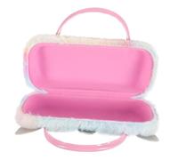 iplusmile Étui Lunettes Souple Licorne Peluche Portable et Léger avec Poignée Protection Antichoc pour Filles Boîtier de Voyage Pratique pour Lunettes