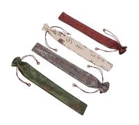 iplusmile Étui Pour Éventail Pliable En Satin 4 Pièces, Pochette De Protection Légère Et Compacte Pour Éventail Portatif 10 Pouces, Rangement Solide En Tissu Pour Mariage Et Fêtes