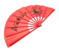 iplusmile Éventail De Tai Chi Pliable À La Main Décorations Petit Accessoire Traditionnel Portable Grand Éventail en Tissu Matériau Pliable Style Femme Décoratif Enfants Festival