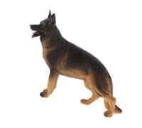 iplusmile Figurine Chien Berger Allemand Réaliste Sculpture Chiot Détail Authentique Éducatif pour Garçon Fille Modèle Animal Extérieur