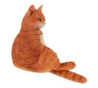 iplusmile Figurine de Chat Plastique Réaliste Décoration de Bureau Amusante et Éducative pour Garçon Fille Modèle de Chat Miniature Décoratif Cadeau Anniversaire et Noël
