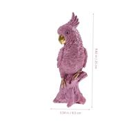 iplusmile Figurine De Perroquet Artificiel Modèle Décoratif pour Jardin Intérieur Résine Oiseau Jouet Ornement