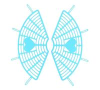 iplusmile Filet de Protection Arrière Vélo Garçon et Filles Bleu 22-26 Pouces Plastique Solide Lot de 2 Pare-Brise pour Vélo Électrique Sécurité Pieds Assis en Extérieur