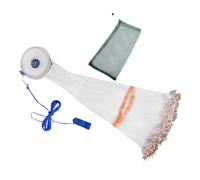 iplusmile Filet Lancer avec Anneau Aluminium Filet Épervier Monofilament Facile à Déployer pour Crevettes et Appâts Trap Portable pour Eau Douce et Salée Style Américain