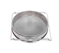 iplusmile Filtre à Miel Double Tamis Acier Inoxydable Passoire Apiculture Résistante Corrosion avec Bras Réglables pour Seaux