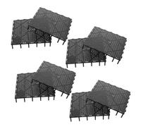 iplusmile Filtre de Fond Aquarium 20 Plaques Filtrantes PVC Installation Rapide Configuration Personnalisable Empêche Accumulation Débris pour Poissons de Mer