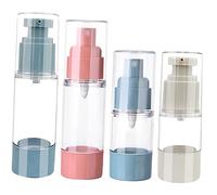iplusmile Flacon Pompe Airless pour Lotion Rechargeable Lot de 4 Bouteille de Voyage Visage Accessoires de Beauté Récipient à Pompe Compact