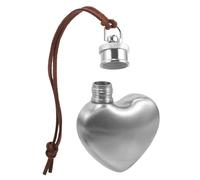 iplusmile Flasque Amour Portable Acier Inoxydable avec Bouchon Argenté et Compacte pour Vin Whisky et Boissons pour Camping et Voyages