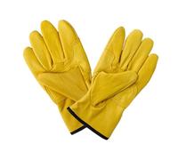 iplusmile Gants de Travail Cuir Isolants pour Hommes Résistants à Lusure et Antidérapants Gants de Protection Thermique pour Jardinage et Électricien Protection la Chaleur et