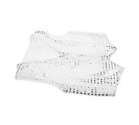 iplusmile Gilet Pailleté Disco Garçon Fille Unisexe Costume Performance Brillant Tenue de Fête Scintillante pour Garçons et Filles Vêtement de Scène Respirant et Confortable Blanc