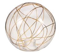iplusmile Glass Globe Lampshade With Intertwined Aluminum Wire Fitter Replacement Cover For Pendant Chandeliers And Ceiling Lights
