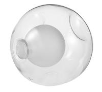 iplusmile Globe Verre Transparent Double Triple Creux Abat Jour Rond Moderne pour Ampoule Protection Luminaire Remplacement pour Suspension et Lustre Diffusion Lumineuse Uniforme et