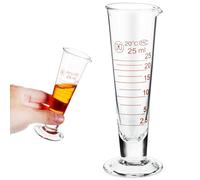 iplusmile Gobelet doseur à demi-trait 25 ml Cylindre gradué 25 ml Verre doseur pour la cuisine Verre doseur pour aliments Petit cylindre gradué Verre Erlenmeyer Liquide
