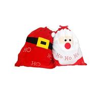 iplusmile Grand Paquet Présent de Noël en Peluche Poche du Père Noël Style Classique pour Saison des Fêtes et Pendaison de Crémaillère