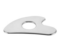 iplusmile Grattoir Massage Métallique Acier Inoxydable Forme de Cœur Outil de Massage Réutilisable pour Visage et Corps Compact et Doux pour Éliminer Double Menton et Tonifier Peau