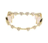 iplusmile Grill Teeth Men Plated Rhinestone Tooth Caps Set Design Comfortable Fit Party Rapper Accessory