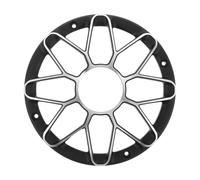 iplusmile Grille de Protection pour Haut-Parleur de Voiture 65 Pouces en Alliage D’Aluminium Noir Renforcé Grille Anti-Poussière pour Caisson de Basses Accessoire Audio Auto Compatible