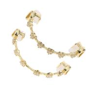 iplusmile Grillz Plaqué Or avec Bijou Étincelant pour Hommes et Femmes Adapté aux Fêtes Séances Photo et Déguisements