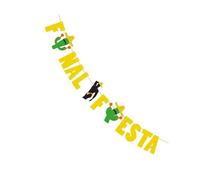 iplusmile Guirlande de Fête à Paillettes 1 Pièce Fanion de Carnaval Mexicain Motifs Cactus Décoration Suspendue pour Fête Estivale Hawaïenne Accessoire Photo pour Ambiance Festive