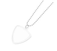 iplusmile Guitar Pick Holder Necklace Transparent Bass Picks Case Organizer Pendant for Musicians Practice and Stage Use