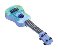 iplusmile Guitare Miniature Plastique pour Garçon Fille Instrument Musical Simulé de Ukulélé Éducatif Sûr et pour Garçons et Filles pour Éducation Précoce Activités Extérieur