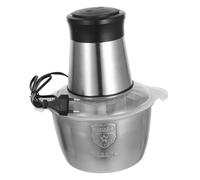 iplusmile Hachoir Électrique Multifonction Inox pour Ail Viande et Légumes Broyeur Portable à Double Vitesse pour
