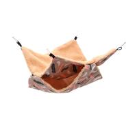 iplusmile Hamac Suspendu pour Petits Animaux Lit Grotte Décoratif Chaud pour Hamster Rat Adaptable Cage