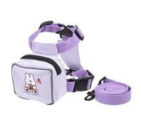 iplusmile Harnais à Dos Design Paquet à Dos Laisse Longue en Polyester pour Chat Facile à Utiliser pour Promenade en Plein Air, Adapté aux Chats de 3,5 à 7,5 Kg