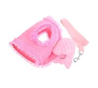 iplusmile Harnais d'animaux Harnais pour Chien Bonjour Chat Étiqueter Animal De Compagnie Accessoires pour Chiens Mignon Chien pour Petits Chiens Race Rose
