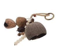 iplusmile Hochet Africain en Coquille Naturelle Instrument de Percussion à Main Léger Maracas pour Yoga et Contemplation Clochette Rythmique Artisanale Accessoire Sonore Apaisant