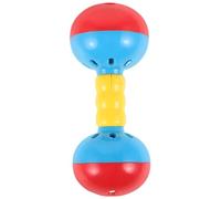 iplusmile Hochet Double Tête Musical pour Tout-petits à Main Léger Développement Motricité et Coordination Garçon Fille Éducatif pour Garderie et Maternelle Couleur