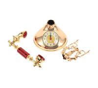 iplusmile Horloge Téléphone Vintage Décoration de Bureau Créative Réveil de Chevet Rétro Ornement Européen pour Salon et Chambre Style Chic