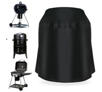 iplusmile Housse de Barbecue Ronde, Couvercle de Brasero, Polyester, Noir, 70x70cm, Imperméable, pour Fire Pit et Fire Bowl, Usage Extérieur, Portable et Légère