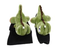 iplusmile Housse De Levier De Vitesse Voiture en Peluche Mignonne Housse Frein à Main Et Pommeau Design Dinosaure Ajustement Facile à Nettoyer Accessoires Décoratifs pour Intérieur De Voiture