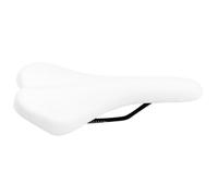 iplusmile Housse de Selle en Cuir PU pour Vélo Blanc Taille M Coussin Ergonomique Absorbant Les Chocs Confortable et Compatible VTT et Vélo de Route Accessoire Cyclisme Longue Distance