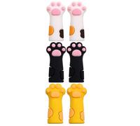 iplusmile Housses de Protection en Silicone pour Ciseaux de Cuticules 6pcs Réutilisables Forme Patte de Chat Accessoires Manucure pour Garçon et Filles et Adultes