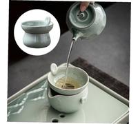 iplusmile Infuseur à Thé en Céramique Bleu Qing Song Filtre à Feuilles de Thé Résistant à Haute Température Accessoire Décoratif pour Maison et Bureau