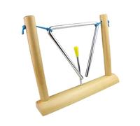 iplusmile Instrument de Percussion Triangle Orff Éducatif pour Garçon Fille avec Support Éveil Musical Précoce Outil Enseignement pour École Maternelle Coordination Main-œil et