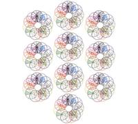 iplusmile Instruments Pédagogiques en Plastique 10 Sets pour Visualiser Fractions Pièces Clairement Marquées, à Domicile et L'apprentissage des Mathématiques