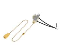 iplusmile Interrupteur à Chaînette Doré pour Lampe Plafonnier Interrupteur à Tirette Mural pour Salle de Bain et Maison Accessoire DIY Résistant et Pratique