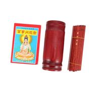 iplusmile Jeu de 100 Bâtonnets Divinatoires Chinois Seau pour Rituels Bouddhistes et Contemplation en Temple