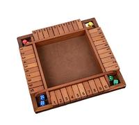 iplusmile Jeu de Dés à Secouer Adulte avec Plateau Double Face de Soirée Ambiance pour Réunion Entre Amis Accessoire de Jeu de Table et Jeux de Boisson