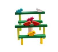 iplusmile Jeu Éducatif Bois Arbre Déquilibre à Empiler pour Garçon Fille Ans Stimule la Motricité Fine Communication Parent Garçon Fille
