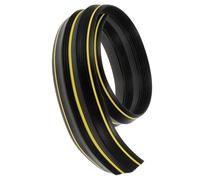 iplusmile Joint d'Étanchéité pour Seuil de Porte de Garage Noir et Jaune Bande de Remplacement Imperméable pour Barrière Anti-infiltration Eau et Poussière Isolant et Coupe-froid Facile à