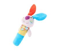 iplusmile Jouet de Préhension en Peluche pour Bébé Bleu et Orange, Taille Adaptée, Interactif Son, Éveil Sensoriel et Coordination Œil-main, Usage D’éveil pour Tout-petit,