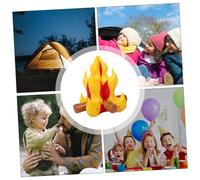 iplusmile Jouets à Flamme Gonflable Fête De Feu Décoration De Camping Feu De Gonflable De Faire Un Petit Couleur PVC